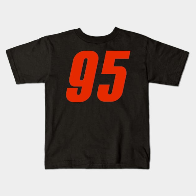 95 Lightning Mcqueen Number Cars 3 Kids T-Shirt by Justbrian